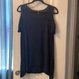 Navy Jones NY Cold Shoulder Blouse